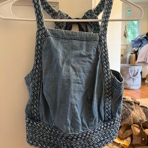 Denim crop top in great condition